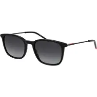 HUGO Black-acetate sunglasses with stainless-steel temples