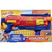 Nerf Loadout leksakspistol, 14 N1-pilar, 6-pilstrumma, Shadowspeed Recon