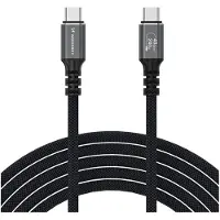 Wozinsky Thunderbolt 4 USB-C-kabel 240W 2m 4K - Svart