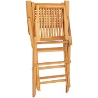 vidaXL Hopfällbara trädgårdsstolar 8 st 55x62x90 cm massiv teak