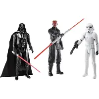 Star Wars Clash of The Dark Side 12-tums actionfigurset 3-pack figurer och 4 tillbehr Leksaker fr barn frn 4 r och uppt (Amazon Exclusive)