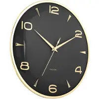Karlsson väggklocka Sienna Glow black KA6017BK