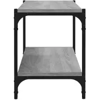 vidaXL Tv-bänk grå sonoma 80x36x50 cm konstruerat trä