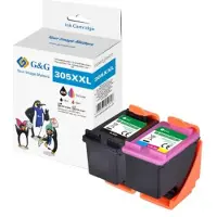 G&G Bläck Kompatibel Svart, Färg GP-H305XXLBKCMY-2P