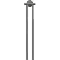 TESA MOON GREY Handdukshållare 2 handduksstångar Lim Metall