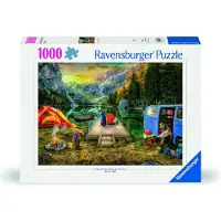 Ravensburger Pussel 1000 På campingplatsen
