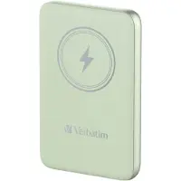 Verbatim Charge n Go Magnetic Wireless Powerbank 10000 mAh Fast Charge, Quick Charge 3.0, Power Delivery 3.0, Adaptive Fast Charge LiPo USB-C Grön