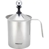 KINGHOFF skummare för mjölk, visp/piskare, stål, 0,8 l