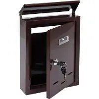VOREL LETTER BOX 285 x 200 x 60mm BRONZE 78542