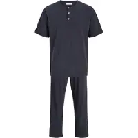 Jack & Jones Pyjamas lång 'JACOTTO' marinblå