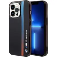 BMW BMHCP14L22HVGV iPhone 14 Pro 6,1" Skal Svart IML Tricolor Randig