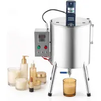 Vevor vätskepåfyllningsmaskin, 30 l behållare, värme- och blandningsflaskpåfyllare, för stearin, läppstiftspasta, läppstift, rostfri ståltank, temperaturkontroll, T-format blandningsblad, stabila ben