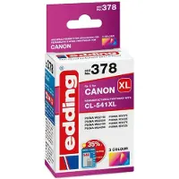 Edding Bläck Ersätter Canon CL-541XL Kompatibel Cyan, Magenta, Gul EDD-378 18-378