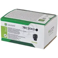Lexmark 78C20K0 svart toner (original)