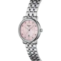 Tissot Carson Serie Kvartsverk 50m Vattentålig Klocka 30mm Rosa Urtavla Stålboett Damklockor T122.210.11.159.00 Regular Watch Box,Pink Watch Dial