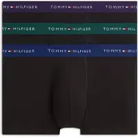 Tommy Hilfiger 3 Pack Signature Logo Contrast Waistband Trunks