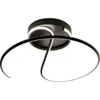 Milagro Lighting LED taklampa Delta , Svart, Vardagsrum / matsal, Metall, Modern, LED-taklampa