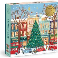 Sonstige Verlage Tinsel City 500 Piece Foil Puzzle