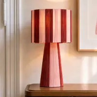 LINDBY Bordslampa , Suly, Röd, Vardagsrum, Tyg / textil, Ung livsstil