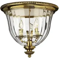 HINKLEY Taklampa Cambridge, dimbar, Mässing / guld, Vardagsrum / matsal, Mässing, Antik, Taklampa