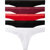 Calvin Klein 5 Pack Thongs Icon Logo