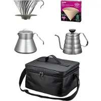Hario Outdoor Coffee Basic Set - kaffetillbehörsset med väska