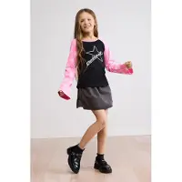 Desigual T-shirt ljusrosa / svart