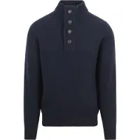 Barbour Tröja Half Zip Patch Navy Mörkblå Blå Storlek