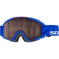 SCOTT - Skidglasögon - Shield Pro Junior Blue/White Silver Chrome S2 för UnisexSilikon - Blå