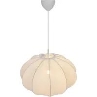 Nordlux Hänglampa Aeron, dimbar, Vitt / opal, Sovrum, Textil / tyger / siden, Pendellampa