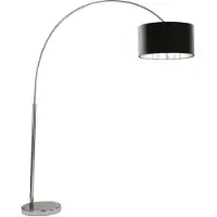 Searchlight Båglampa Mara, Förkromad / silver, Vardagsrum / matsal, Metall, Modern, Golvlampa