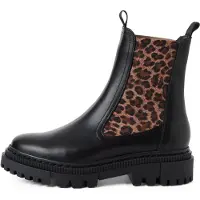 Tamaris Chelsea boots brun / brokad / svart