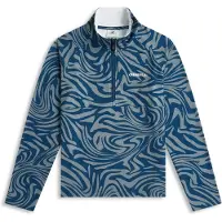 O'Neill Fwc'Cruz Printed Kids Half-Zip Fleecetröja blue swirl zebra, 140