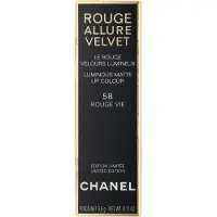 Chanel Rouge Allure Velvet Läppstift Limited edition 58 Rouge Vie 3,5 g