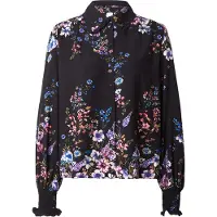 Y.A.S Blus 'YASTILERA' azur / ljusrosa / svart / vit