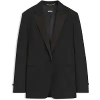 BOSS Regular-fit tuxedo blazer in virgin wool