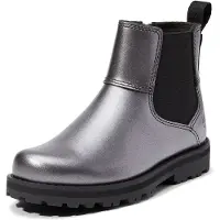 Timberland unisex för barn. TB0A6BJJANO1 Chelsea-boots i skinn Courma Kid silver (22), Hud, Karta, Zip, Casual, barnmode