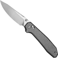 CIVIVI Elite Tessera CE26029-1, Satin CPM S35VN, Diamond Pattern Gray Aluminum pocket knife