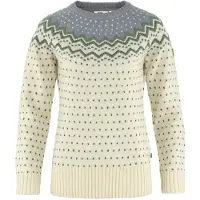 Fjällräven Germany GmbH Ovik Knit Sweater - Skjorta Dam Chalk White / Flint Grey XL