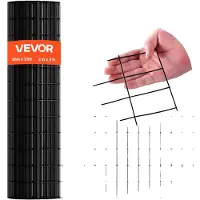 Vevor ståltrådsduk 91 cm x 7,62 m, 2 x 3 tum maska, 16 gauge galvaniserad trådnätsrulle, väderbeständig vinylbelagd hönsnätsstängsel, kraftigt svetsat trädgårdsstängsel för kaninbur och orm
