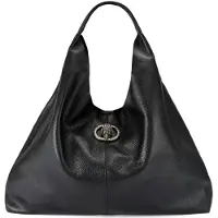 Kurt Geiger för kvinnor. 5049700109 Handväska i skinn Chelsea hobo svart (OSFA), Casual, Hud