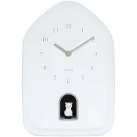 Karlsson väggklocka Modern Kitty white KA6100WH