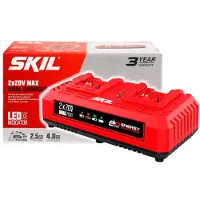 Skil dual-laddare sourcing 2x20V MAX(18V)