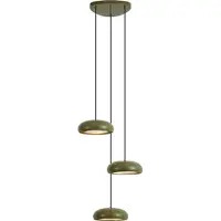 QAZQA Retro grön takpendel med metallskärm 6-ljus - Macaron
