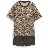 Tom Tailor Kort pyjamas cappuccino / antracit