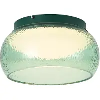 QAZQA Art Deco taklampa grön med glas inkl. LED 3-stegs dimbar - Thimble