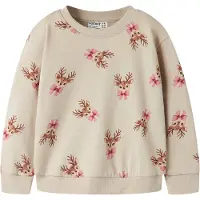 Name it Sweatshirt 'NMFVERTRUD' beige / brun / ljusbrun / rosa