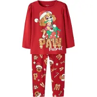Name It Mini Pyjamas - 2-delad - Paw - NmfSiri - Barbados Cherry - - 1½ år (86) - Pyjamas 2-delad