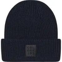 Color Kids Mössa - Ull/Akryl - Stickad/Rib - Total Eclipse - - 52 cm - Mössa