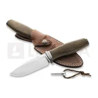 Lionsteel Acha - Green Burlap kniv